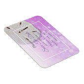 Magnet Flexible Purplel Sand Dollar Mariage Enregistrer la date ai (Côté Droit)
