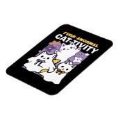 Magnet Flexible Purr-anormal Cat-tivity - Halloween Cat Design (Côté Gauche)