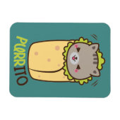 Magnet Flexible Purrito Kitty Cat Burrito (Horizontal)