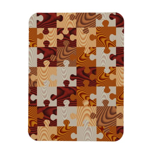 Magnet Flexible Puzzle de bois Faux (Vertical)