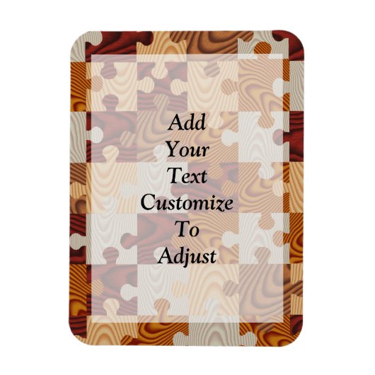 Magnet Flexible Puzzle en bois (Vertical)