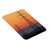 Magnet Flexible Pylônes électriques au coucher du soleil (Côté Droit)