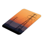 Magnet Flexible Pylônes électriques au coucher du soleil (Côté Gauche)