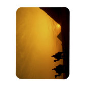 Magnet Flexible Pyramides de Gizeh, Egypte au coucher du soleil (Vertical)