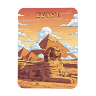 Magnet Flexible Pyramides et sphinx égyptiens identiques