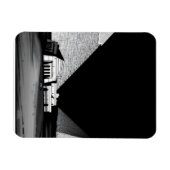 Magnet Flexible Pyramides noires et blanches (Horizontal)