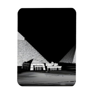 Magnet Flexible Pyramides noires et blanches