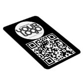 Magnet Flexible QR Code Customizable Modern Black Business Card (Côté Droit)