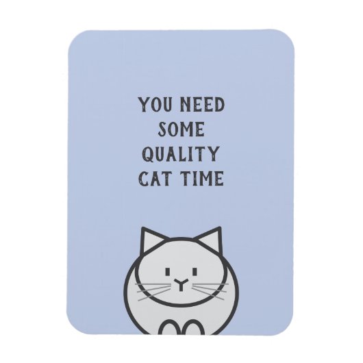 Magnet Flexible Qualité du temps avec les chats (Vertical)