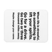 Magnet Flexible Quand la vie est stressante (Horizontal)