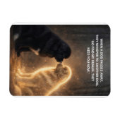Magnet Flexible Quand un chien s'en va (Horizontal)