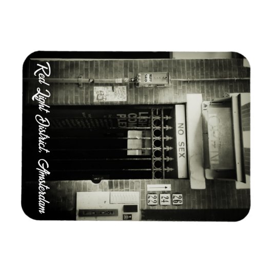 Magnet Flexible Quartier Red Light, Amsterdam (Horizontal)