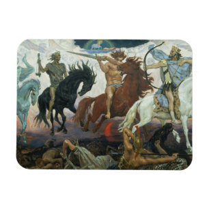 Magnet Flexible Quatre cavaliers de l'Apocalypse Vasnetsov