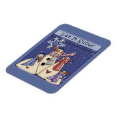 Magnet Flexible Quatre snowboys (Côté Gauche)