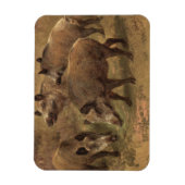 Magnet Flexible Quatre voitures dans un paysage français (par Rosa (Vertical)