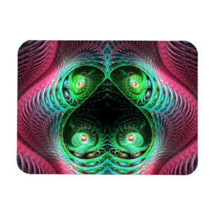 Magnet Flexible Quatre yeux colorés Abstrait