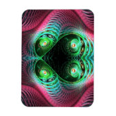 Magnet Flexible Quatre yeux colorés Abstrait (Vertical)