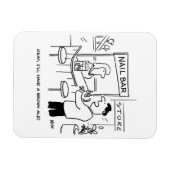 Magnet Flexible Que boire dans un Nail-Bar (Horizontal)