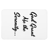 Magnet Flexible "Que Dieu me donne la Sérénité..." Phrase (Horizontal)