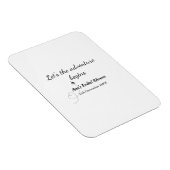 Magnet Flexible que l'aventure commence enterrement de vie de jeun (Côté Droit)