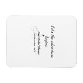 Magnet Flexible que l'aventure commence enterrement de vie de jeun (Horizontal)