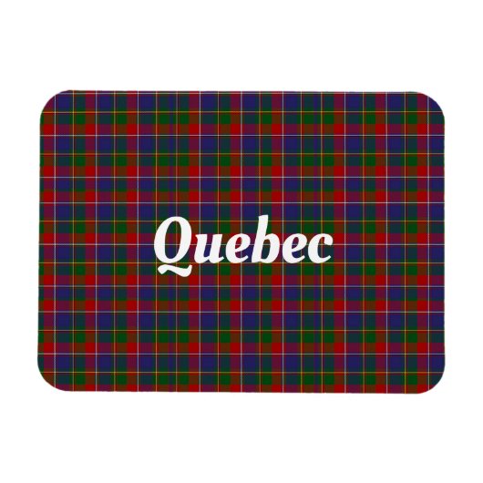 Magnet Flexible Québec Tartan Plaid (Horizontal)