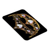 Magnet Flexible Queen Hearts Gold Crown Tiara aimant noir (Côté Droit)