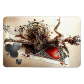 Magnet Flexible "Queen of Hearts - Enchanted Playing Card Magnet" (Horizontal)