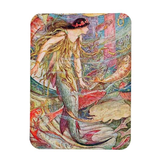 Magnet Flexible Queen of the Fishes - Orange Fairy Book (Vertical)
