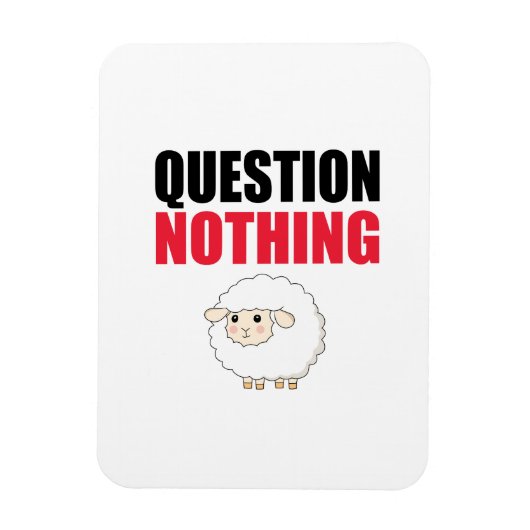Magnet Flexible Question Aucun mouton (Vertical)