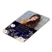 Magnet Flexible Quinceanera Bleue avec Gold Espagnol Enregistrer l (Côté Gauche)