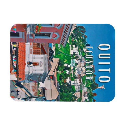 Magnet Flexible Quito, la capitale équatorienne (Horizontal)