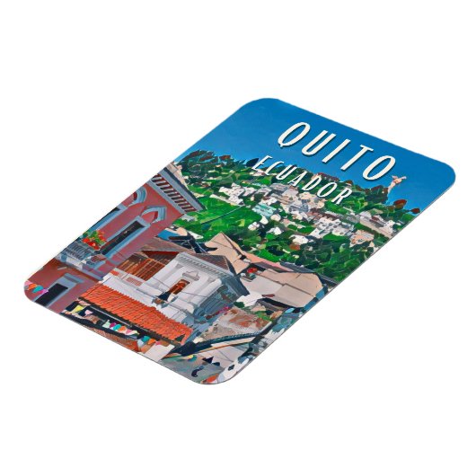 Magnet Flexible Quito, la capitale équatorienne (Côté Gauche)