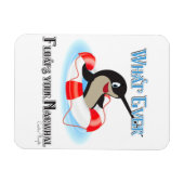 Magnet Flexible Quoi que Flotte ton mème Narwhal (Horizontal)