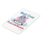 Magnet Flexible Quoi qu'il flotte votre bébé éléphant (Côté Gauche)