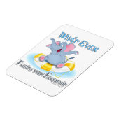 Magnet Flexible Quoi qu'il flotte votre éléphant (Côté Gauche)