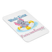 Magnet Flexible Quoi qu'il flotte votre éléphant 3 (Côté Droit)