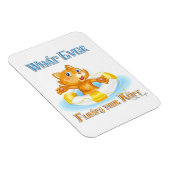 Magnet Flexible Quoi qu'il flotte votre Kitty (Côté Droit)