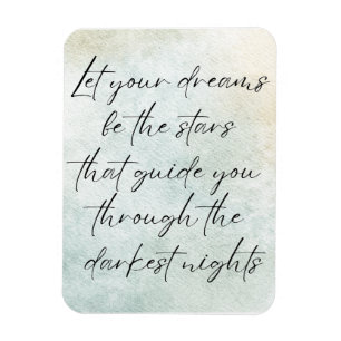 Magnet Flexible Quote d'inspiration Motivational Watercolor