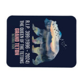 Magnet Flexible R.I.P. 399 (1996-2024) Reine de l'ours des Tétons (Horizontal)