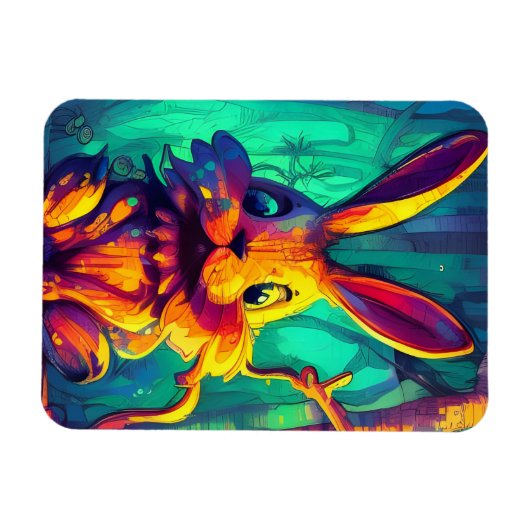 Magnet Flexible Rabbit adorable (Horizontal)