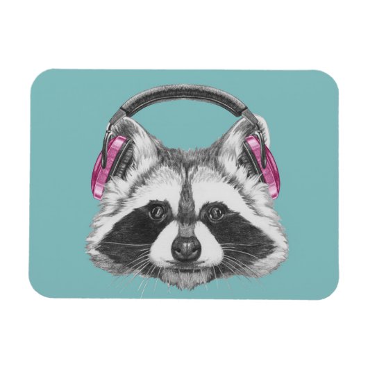Magnet Flexible Raccoon d'Héadphone (Horizontal)
