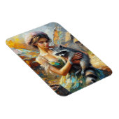 Magnet Flexible Raccoon et une fée (Côté Droit)