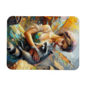 Magnet Flexible Raccoon et une fée (Horizontal)