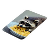 Magnet Flexible Raccoon mangeant Spaghetti (Côté Gauche)