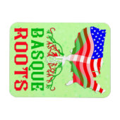 Magnet Flexible Racines basques américaines (Horizontal)