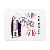 Magnet Flexible Radio amateur (Horizontal)