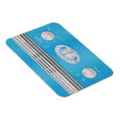 Magnet Flexible Radio Vintage bleu (Côté Droit)