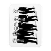 Magnet Flexible Rage Comic Mème Face À Marcher. Me Gusta. (Vertical)