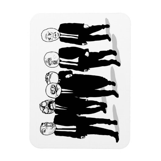 Magnet Flexible Rage Comic Mème Face À Marcher. Me Gusta. (Vertical)